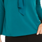 Charter Club Top feminino com amarração trançada, verde, tamanho XX-G