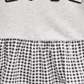 Camiseta infantil First Impressions Cotton Love Peplum para meninas, cinza, tamanho 2T