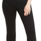 Calça jeans feminina INC International Concepts Essentials Curvy Fit com 5 bolsos e corte bootcut, preta, tamanho 2