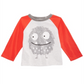 Camiseta infantil First Impressions com estampa de monstros para meninos, cinza, tamanho 3T