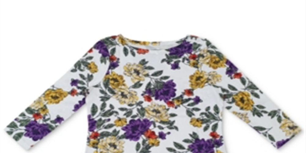 Blusa feminina com estampa floral Charter Club, branca, tamanho grande