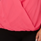 Blusa Alfani Plus Surplice Feminina Rosa Tamanho 0X