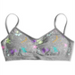 Maidenform Little &amp; Big Girl's Splatter Print Sutiã Crop Sem Costura Cinza Tamanho P