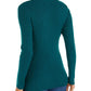 Blusa feminina listrada com gola alta e nervuras Style &amp; Co, verde, tamanho pequeno
