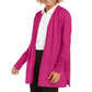 Cardigan feminino Charter Club com frente aberta, rosa, tamanho pequeno