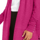 Cardigan feminino Charter Club com frente aberta, rosa, tamanho pequeno