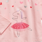 Camiseta infantil First Impressions para meninas, unicórnio dançante, rosa, tamanho 2T