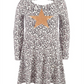 Vestido infantil feminino com estampa de leopardo da neve e coração, tamanho 4T, da Epic Threads