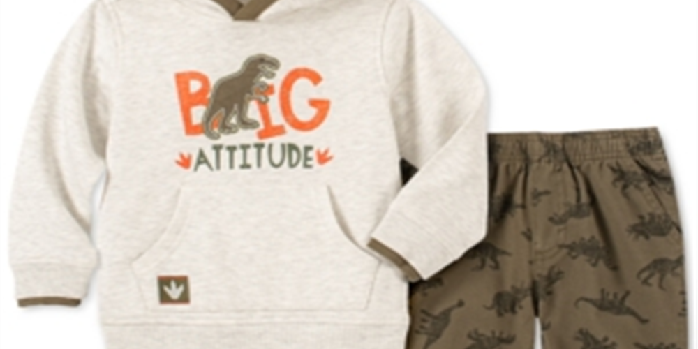 Conjunto de moletom com capuz e calça de moletom estampada para meninos, 2 peças, infantil, tamanho 3-6 meses