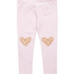 Leggings com glitter em formato de coração para meninas Epic Threads, rosa, tamanho 4T