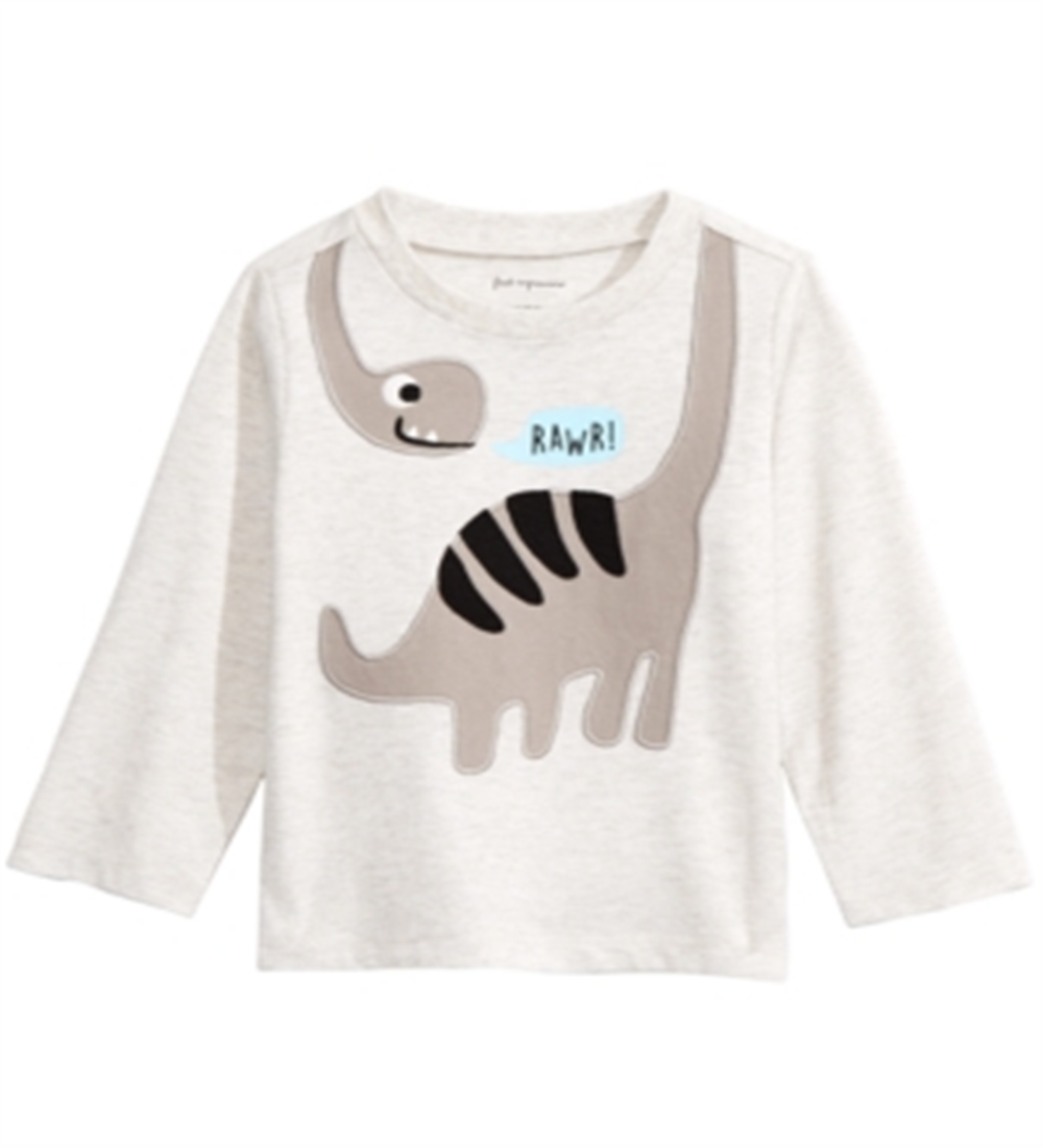 Camiseta estampada de dinossauro First Impressions Baby Boy, marrom, tamanho 12 MOS