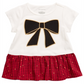 Camiseta infantil de algodão com estampa de laço First Impressions para meninas, tamanho 4T
