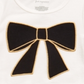 Camiseta infantil de algodão com estampa de laço First Impressions para meninas, tamanho 4T