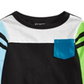 Camiseta Colorblocked para Bebê Menino First Impressions Preta Tamanho 18 MOS
