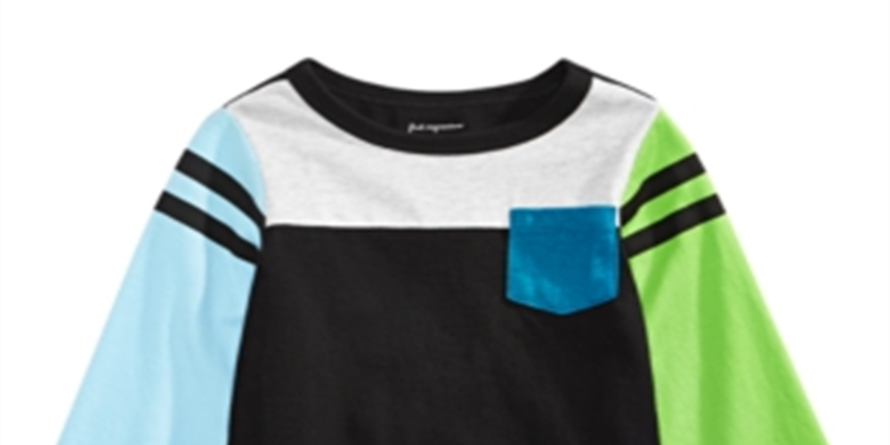 Camiseta Colorblocked para Bebê Menino First Impressions Preta Tamanho 18 MOS