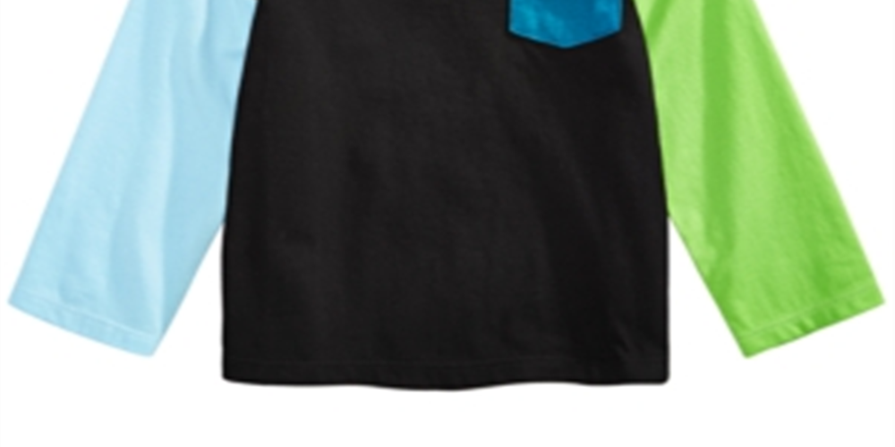 Camiseta Colorblocked para Bebê Menino First Impressions Preta Tamanho 18 MOS