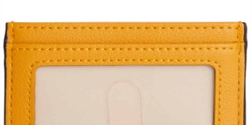 Bolsa porta-cartão de identificação masculina INC International Concepts, tamanho amarelo - tamanho único