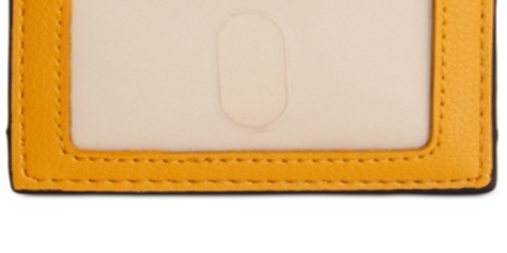 Bolsa porta-cartão de identificação masculina INC International Concepts, tamanho amarelo - tamanho único