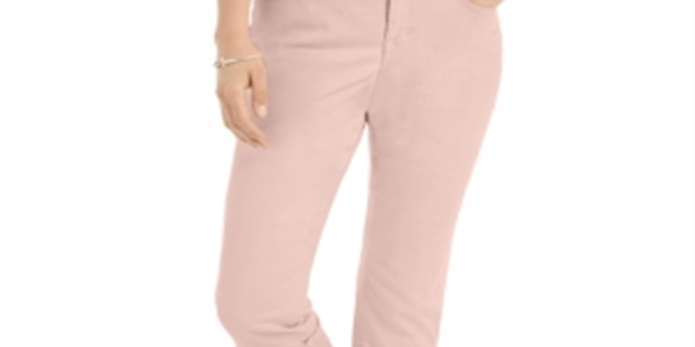 Calça Capri Curvy Rosa Feminina Style &amp; Co Tamanho 4
