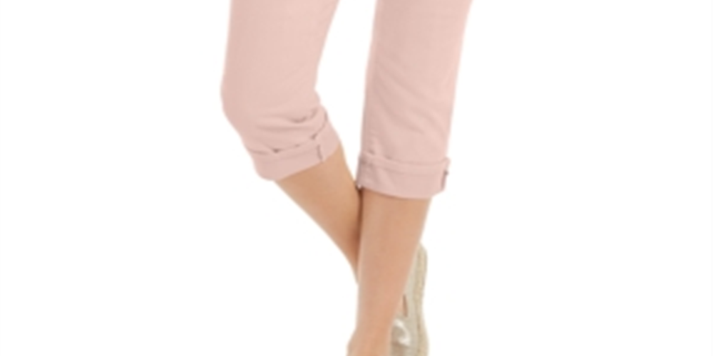 Calça Capri Curvy Rosa Feminina Style &amp; Co Tamanho 4