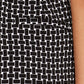Calça culotte estampada feminina Alfani preta tamanho pequeno P