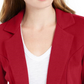 Blazer de malha feminino Maison Jules com manga 3/4, vermelho, tamanho extragrande