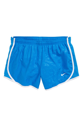 Shorts Nike Dri-FIT Feminino Estampado Tempo Azul Tamanho Grande