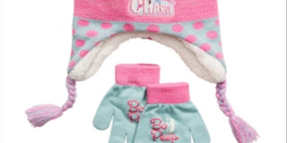 Disney Big Girl's 2 Pc Toy Story Bo Peep Heidi Hat & Gloves Set Pink One Size