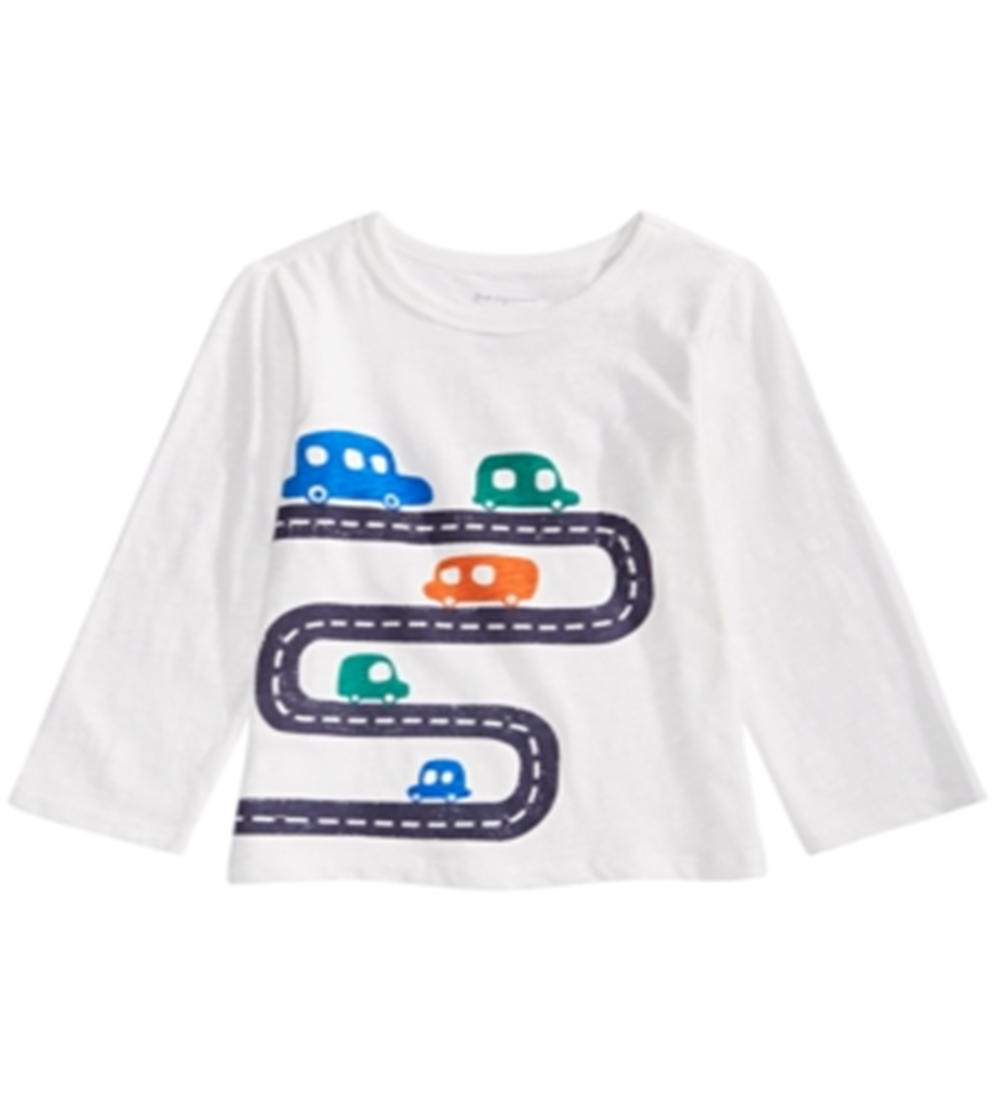 Camiseta infantil de algodão com estampa de carros First Impressions para meninos, tamanho 3T