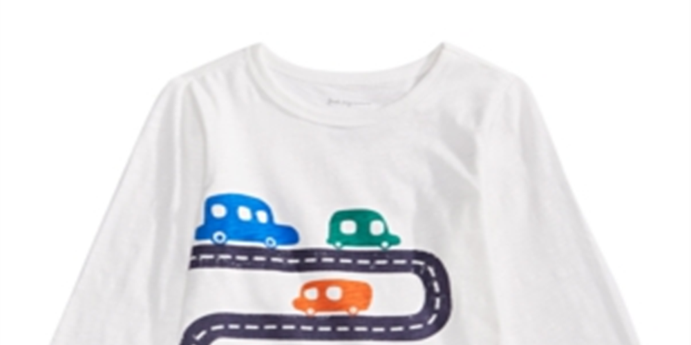Camiseta infantil de algodão com estampa de carros First Impressions para meninos, tamanho 3T