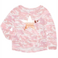 Top estampado camuflado Epic Threads Big Girl's rosa tamanho grande