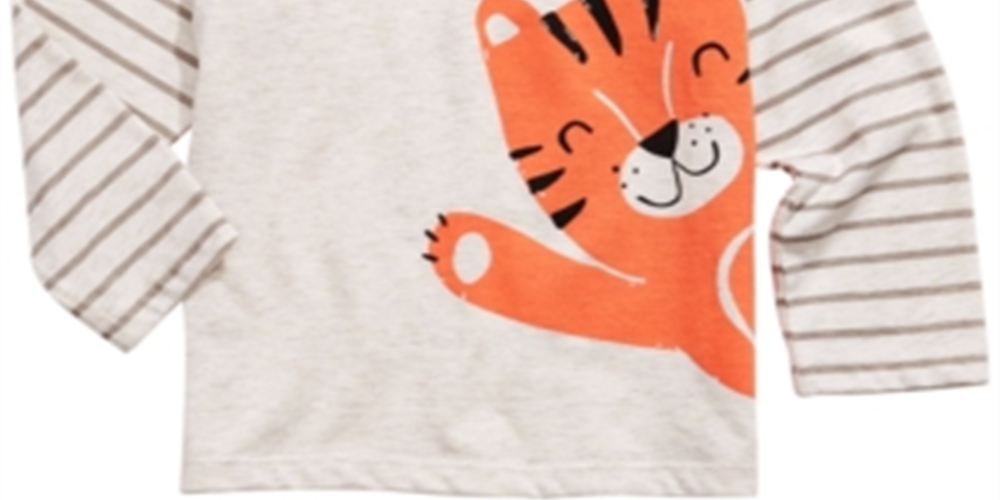 Camiseta infantil estampada de tigre First Impressions para meninos, tamanho 2T