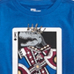 Camiseta infantil Epic Threads Little Boy's King Card, azul, tamanho 7