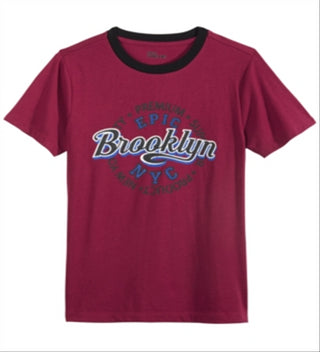 Epic Threads Big Boy's Brooklyn Epic T-Shirt Red Size Small