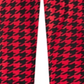 Legging Pied-de-poule para menina Epic Threads, vermelha, tamanho 5