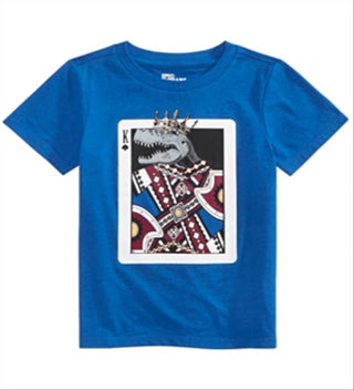 Epic Threads Little Boy's King Card T-Shirt Blue Size 5