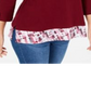 Karen Scott Blusa Feminina Estampada Vermelha Tamanho Pequeno P
