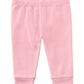 Calça jogger de algodão para bebê First Impressions, rosa, tamanho 3-6 meses