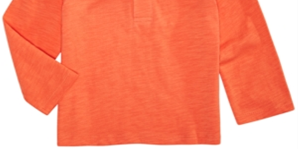Camisa polo de algodão infantil First Impressions para meninos, laranja, tamanho 4T