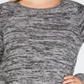 Suéter feminino plus size mesclado com babados e bainha cinza tamanho 1X da Style &amp; Co