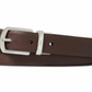 Cinto reversível de couro Pebble masculino Polo Ralph Lauren, marrom, tamanho 34