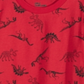 Camiseta infantil masculina Epic Threads Tossed Dino vermelha tamanho 2T
