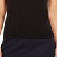 Blusa feminina Calvin Klein sem mangas com gola alta, preta, tamanho pequeno