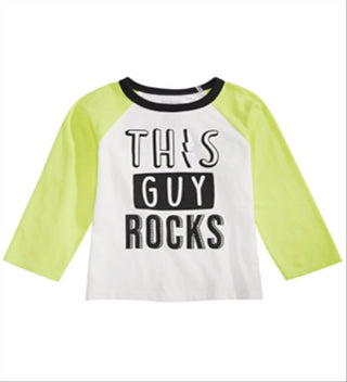 Camiseta infantil de algodão com estampa de rock First Impressions para meninos, tamanho 4T