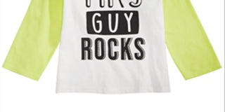 Camiseta infantil de algodão com estampa de rock First Impressions para meninos, tamanho 4T