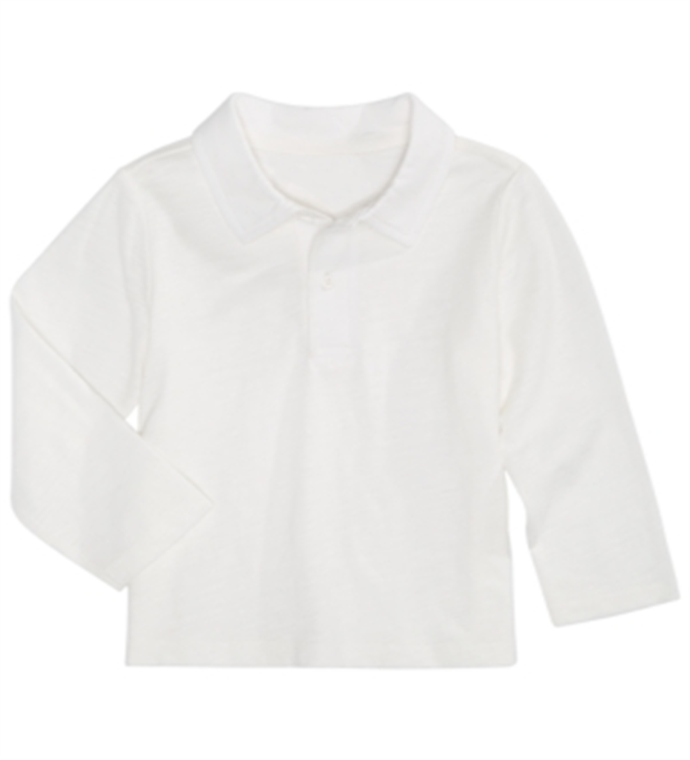 Camisa polo de algodão para bebê menino First Impressions, branca, tamanho 12 MOS
