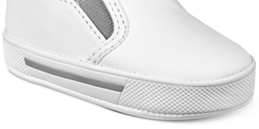 Sapato infantil Hi Bye Slip-on para meninos First Impressions, cinza, tamanho 1