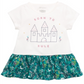 Túnica de algodão com peplum para bebês First Impressions, tamanho 24 MO