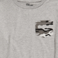 Camiseta camuflada com bolso para meninos Epic Threads, cinza, tamanho 6