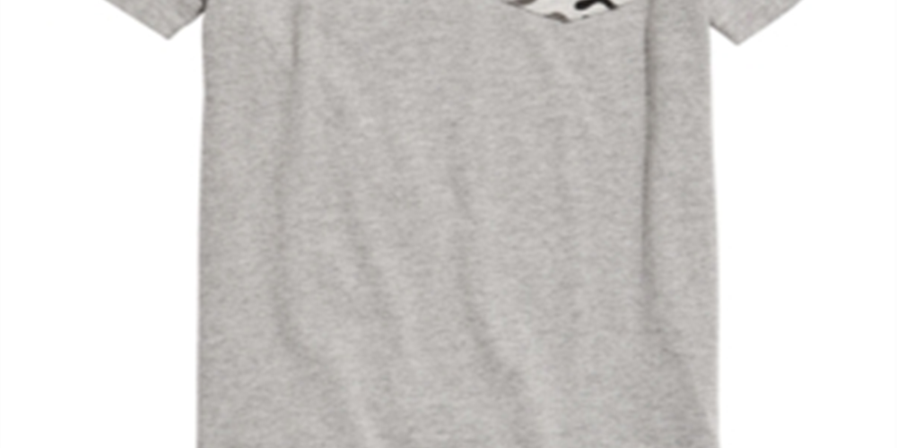 Camiseta camuflada com bolso para meninos Epic Threads, cinza, tamanho 6